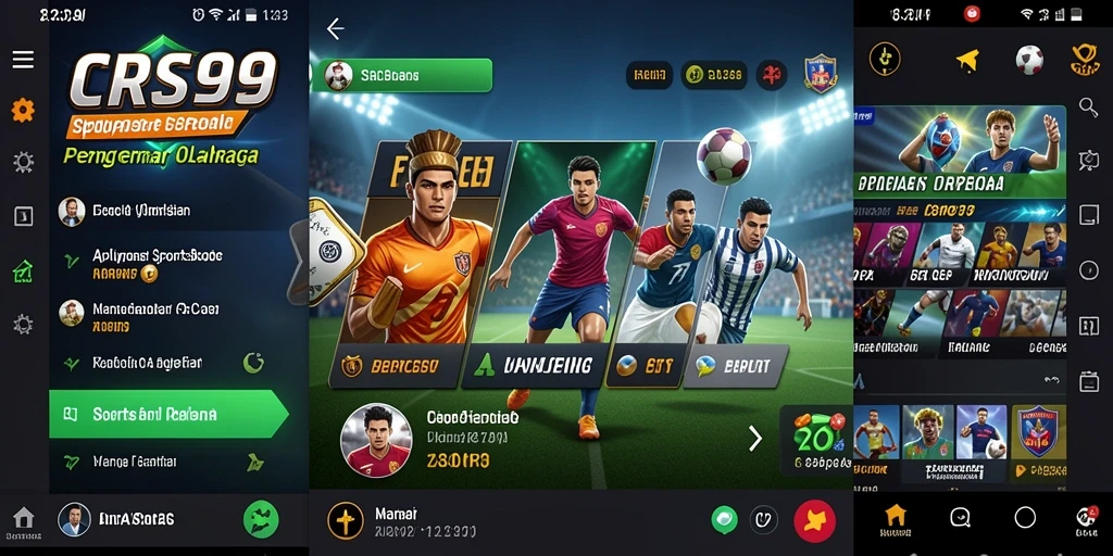Menampilkan gameplay seru dari aplikasi Sportsbook CRS99.