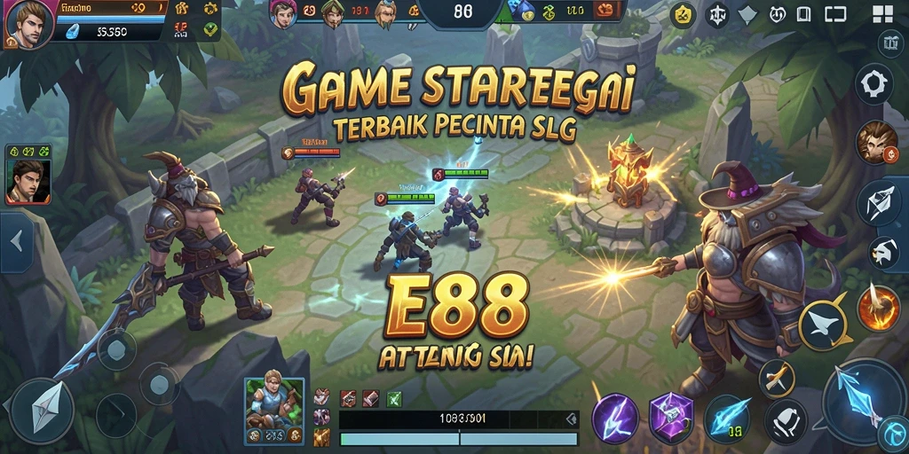 Tampilan gameplay E88 dengan aksi strategis yang menegangkan.