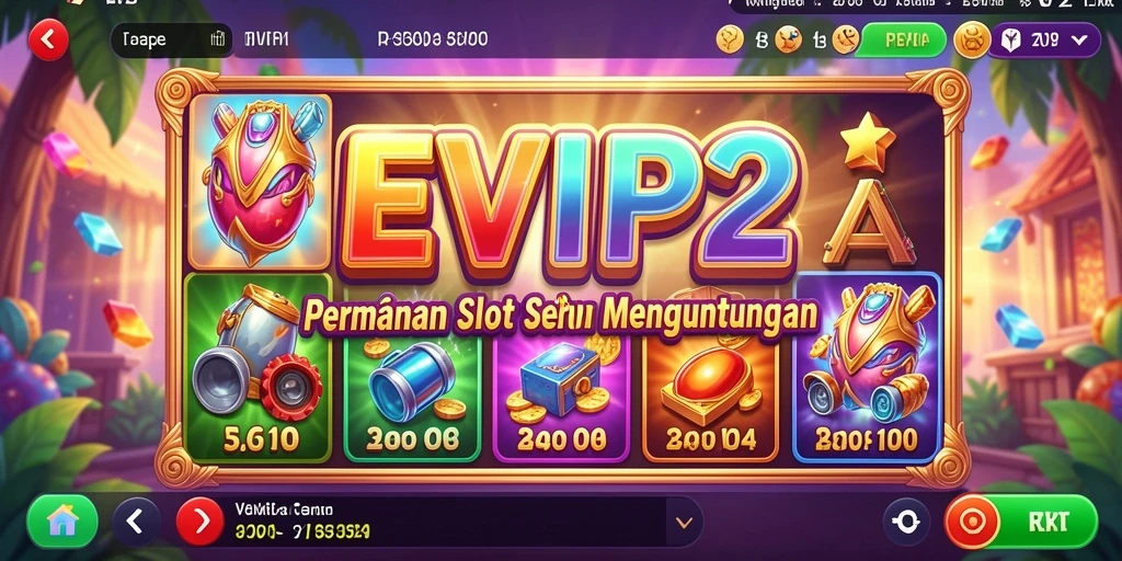 Tampilan gameplay menarik dari permainan Slot EVIP2.