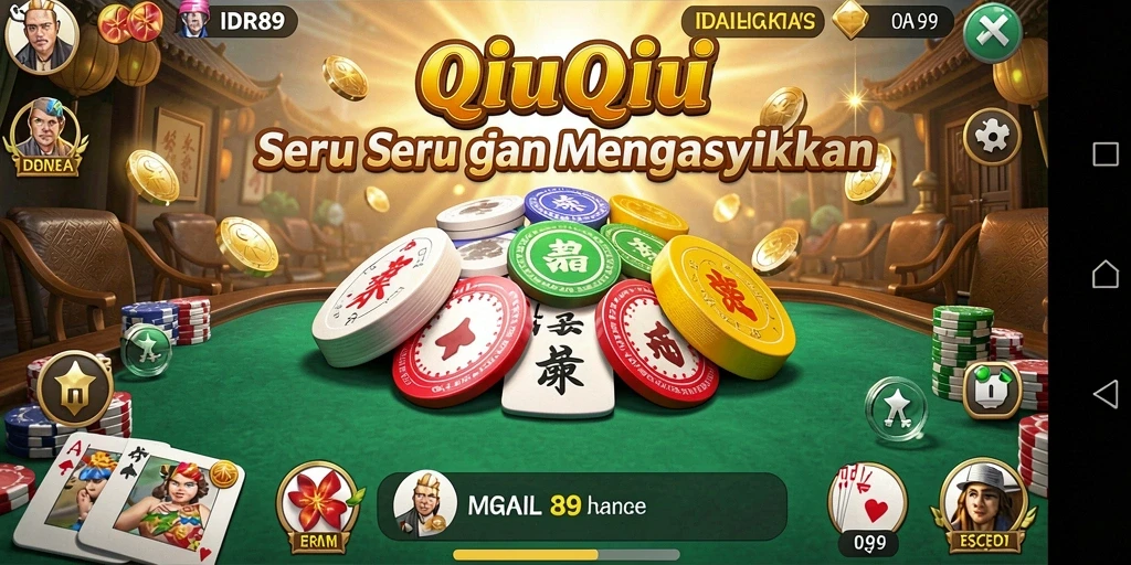 Tampilan gameplay QiuQiu yang menarik dan seru.