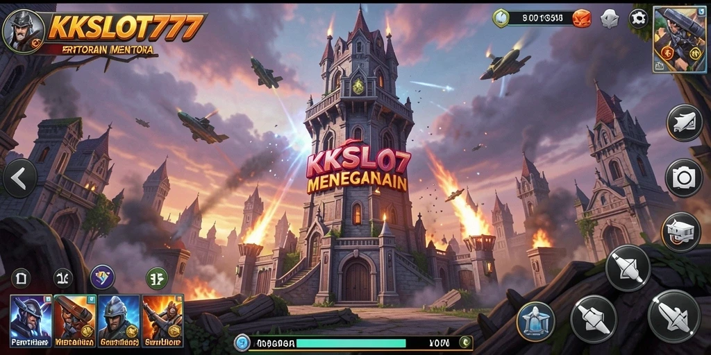 Tampilan seru dari gameplay KKSLOT777 dalam menghadapi serangan musuh.