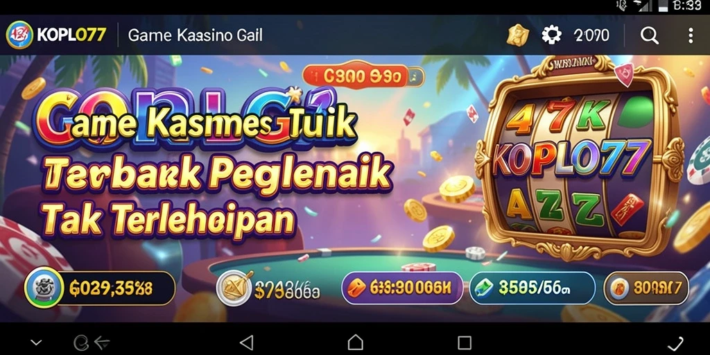 Tampilan gameplay menarik di KOPLO77 dengan grafik yang memukau.