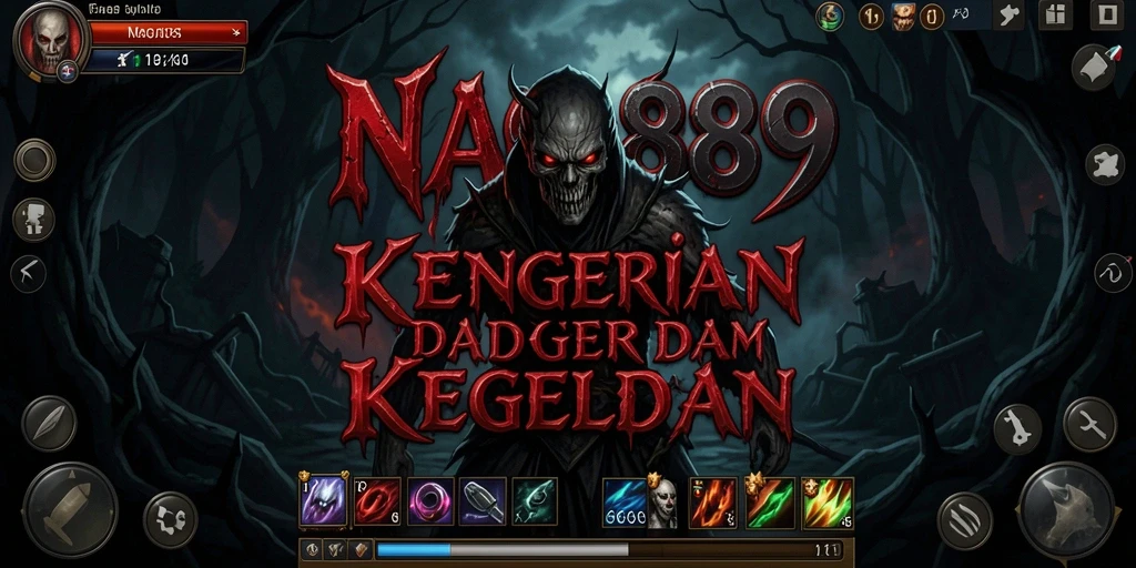 Tampilan gameplay menyeramkan dalam NAGA889 yang memikat.