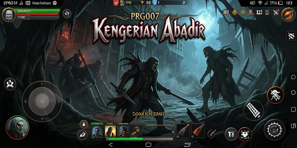 Tangkapan layar gameplay PRG007 menampilkan nuansa kegelapan dan kengerian.