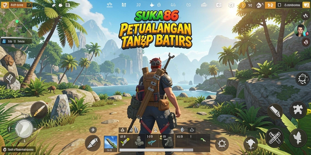 Gameplay mendebarkan dalam dunia terbuka SUKA86 yang luas.
