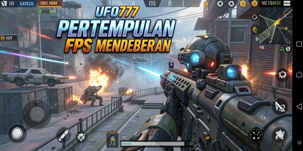 Gameplay mendebarkan dalam FPS penuh aksi.